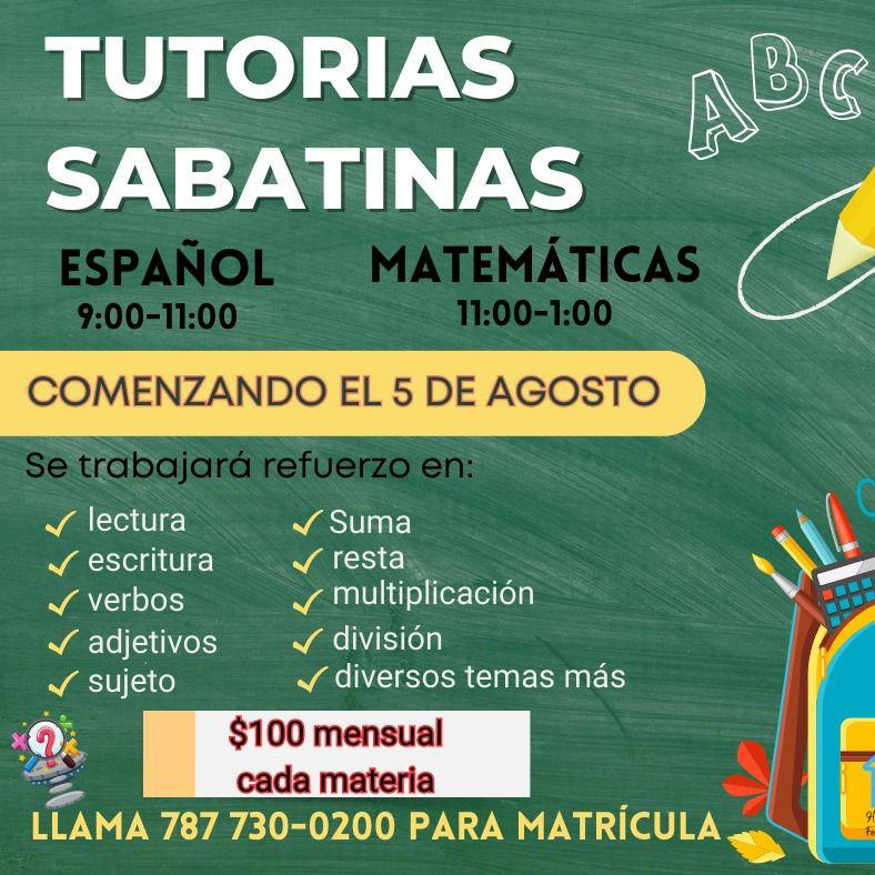 Tutorías Privadas - Sabatinas